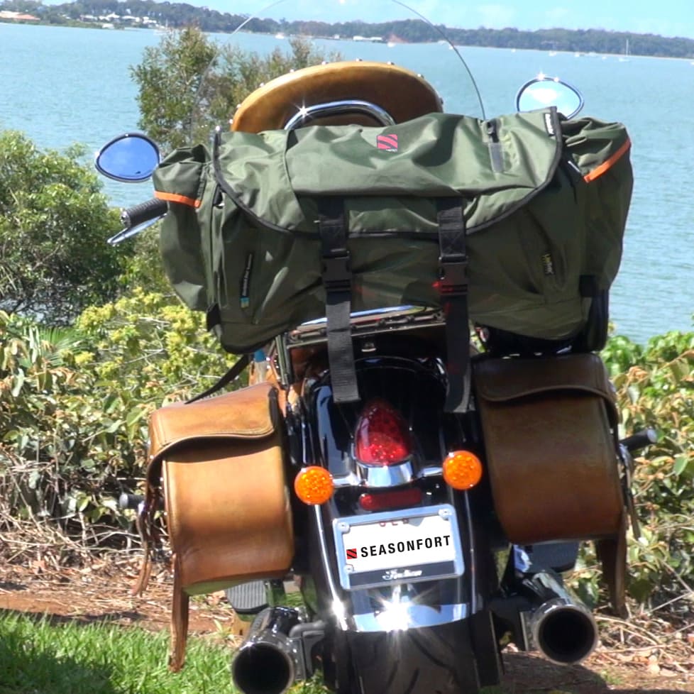 The Lightest Motorbike Swag | SEASONFORT Backpack Bed | only 3.5kg